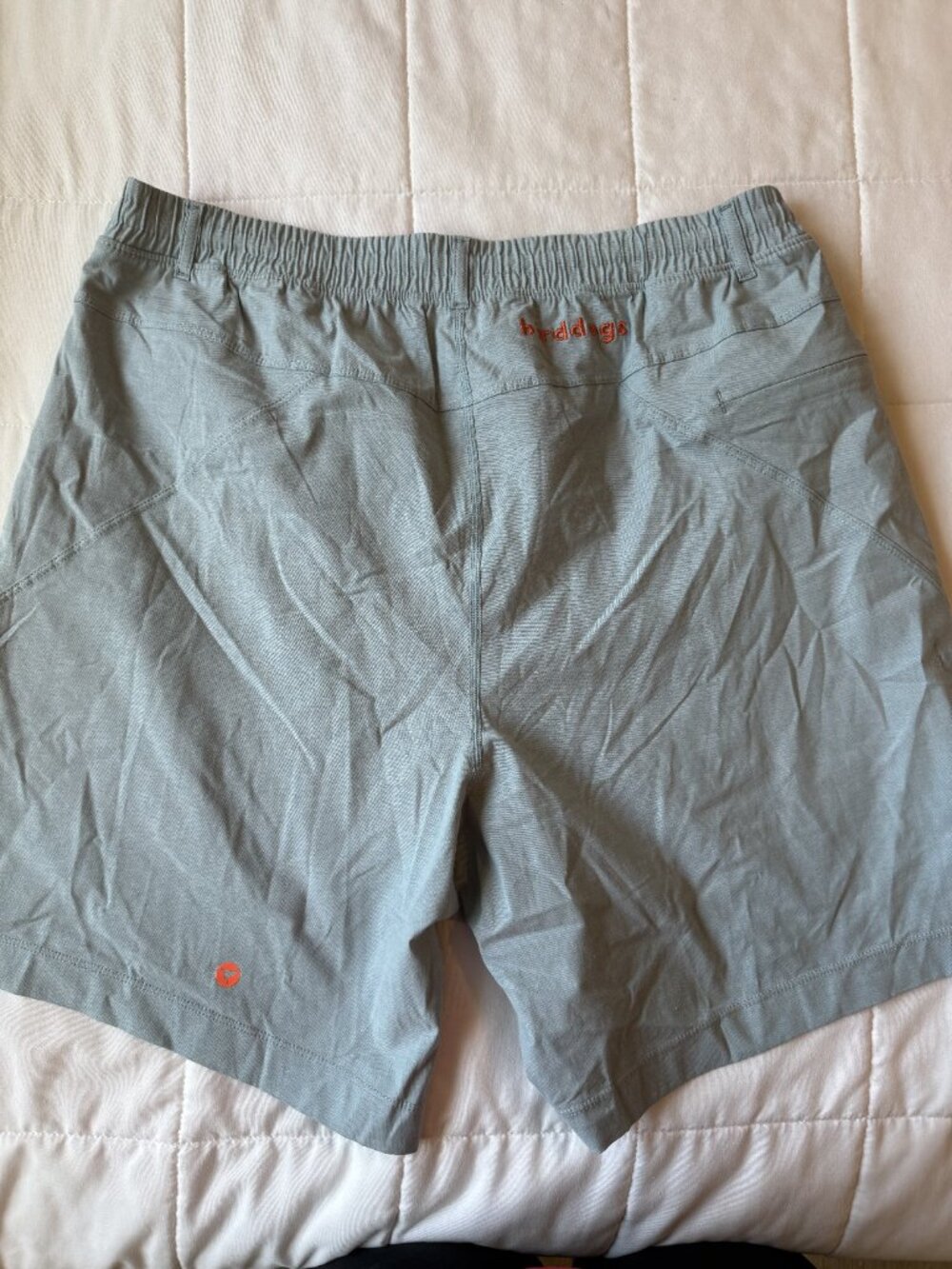 Birddogs Athletic Shorts Teal Sage Built-In Liner Large Men's - Picture 4 of 10
